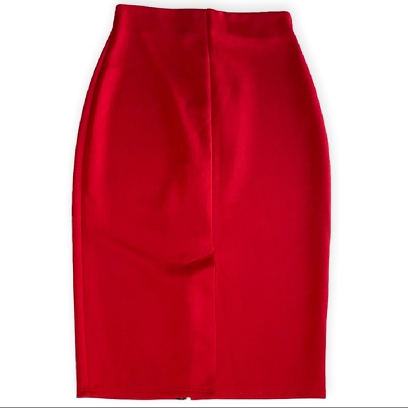 Brat Star | High-Waisted Front Zip Bodycon Skirt. - Picture 3 of 7